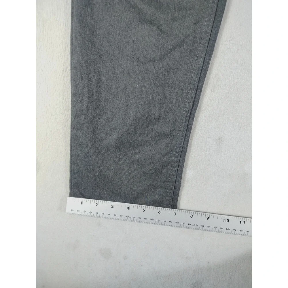 Banana Republic Travel Jean Mens 33 Gray Slim Straight Stretch Minimalist